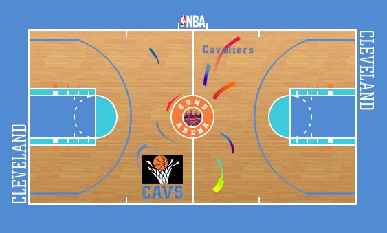 Cavs Court Redesign Concept (+ some for fun) : r/clevelandcavs