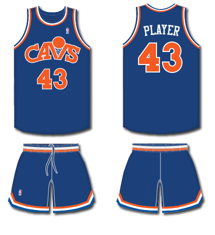 blue and orange cavs jersey