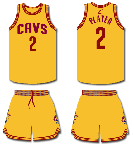 cavaliers yellow jersey